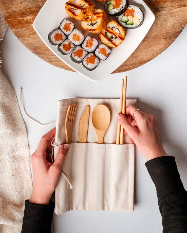 Bamboo cutlery