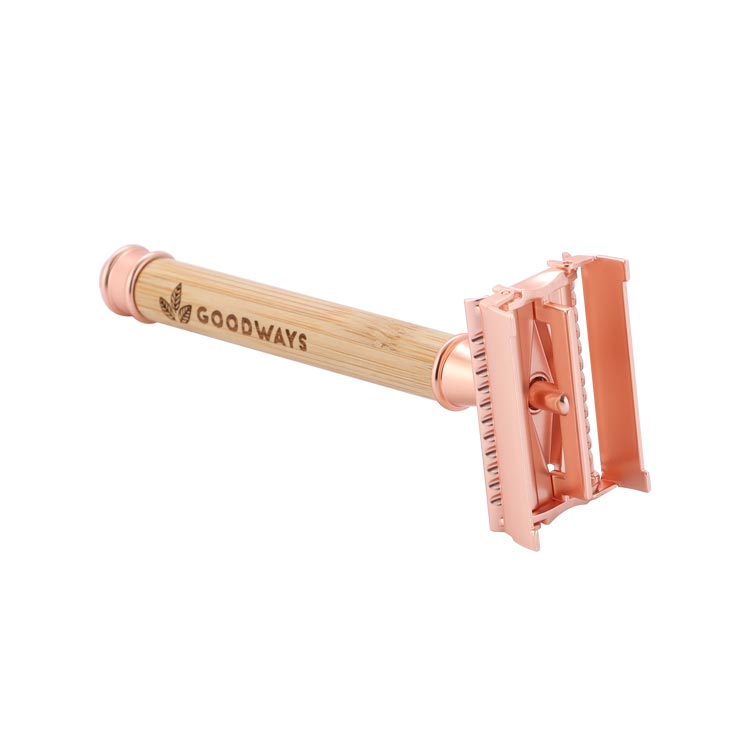 GoodRazor bambusový holicí strojek na žiletky se stojánkem