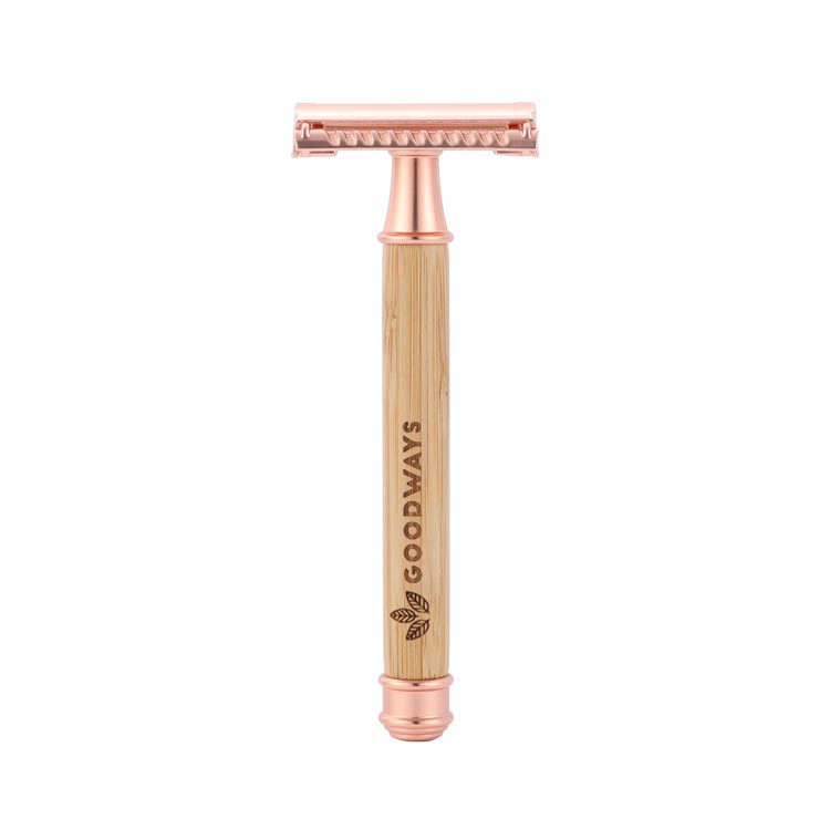 GoodRazor bambusový holicí strojek - Rose Gold
