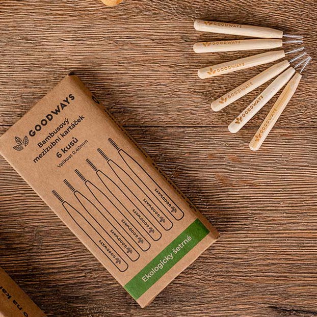 Bamboo interdental brushes