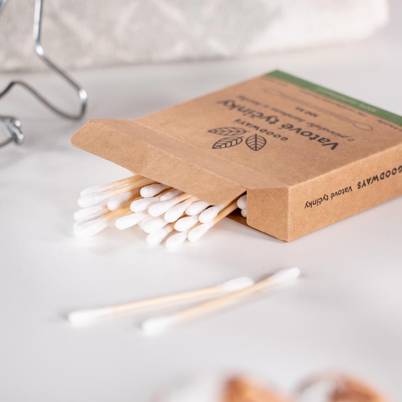 Bamboo cotton buds for ears