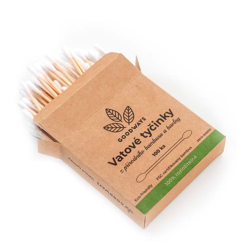 Bamboo cotton buds for ears